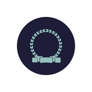 kupa düz simgesi, vektör illüstrasyonu 