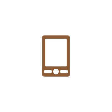 akıllı telefon düz simgesi, vektör illüstrasyonu 