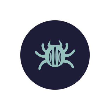 Böcek düz simgesini, vektör, illüstrasyon