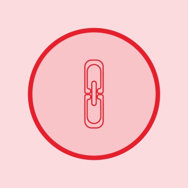 zincir baklalarinin vektör çizim minimalist simgesi