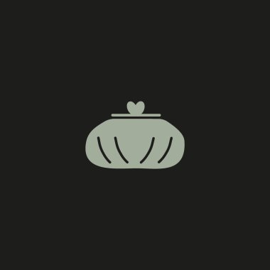 Sevimli bayan cüzdan Logo şablonu