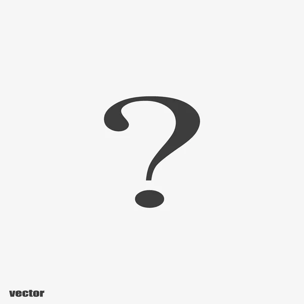 Curva Signo Interrogación Icono Logotipo Plantilla — Vector de stock