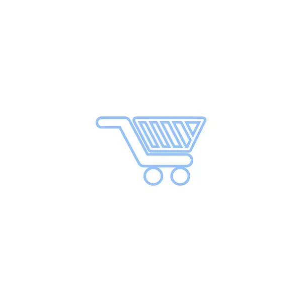 Minimalistic Icon Shopping Cart Vector Illustration — Stock Vector