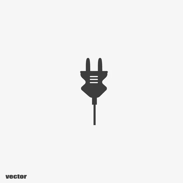 Elektrostecker Flaches Symbol Vektor Illustration — Stockvektor