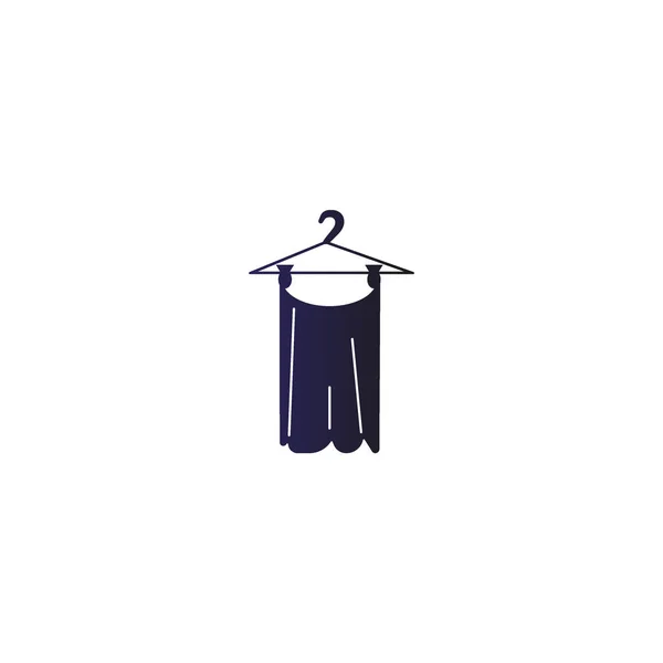 Skirt Flat Icon Vector Illustration — Stock Vector