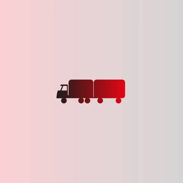 Illustration Vectorielle Camion Livraison Énorme — Image vectorielle