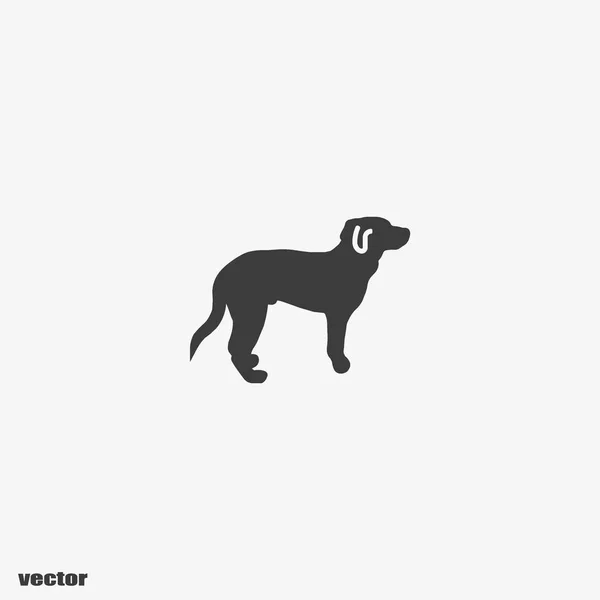 Perro Icono Web Vector Ilustración — Vector de stock