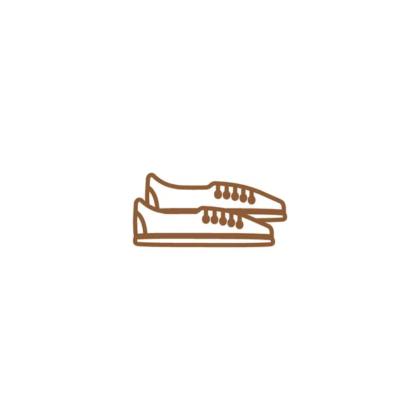 Zapatillas Deporte Icono Estilo Plano Vector Ilustración — Vector de stock