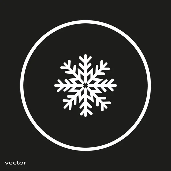 Красочная Векторная Иллюстрация Снежинки — стоковый вектор