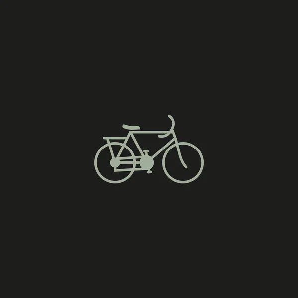 Bicicleta Icono Estilo Plano Vector Ilustración — Vector de stock