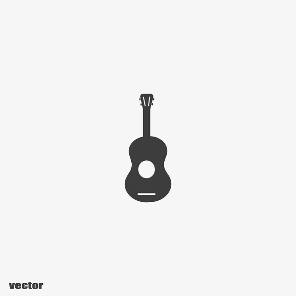 Ícone Web Guitarra Ilustração Vetorial — Vetor de Stock