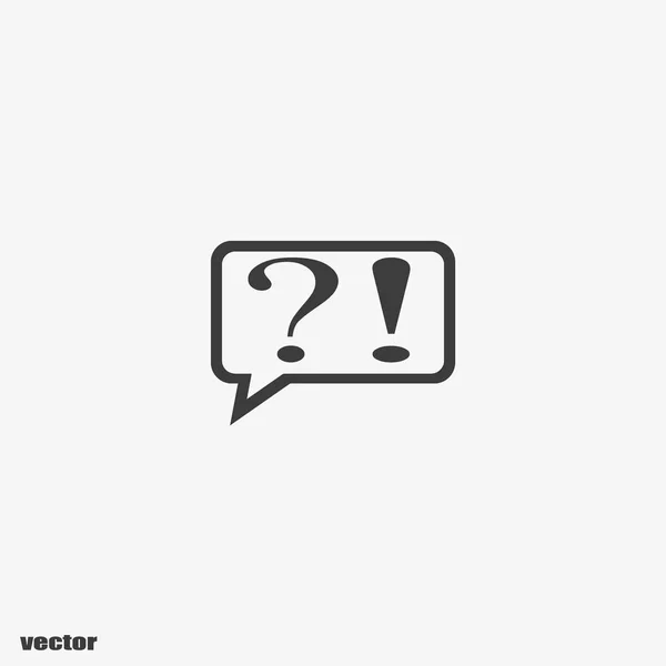 Question Exclamation Mark Vector Illustration — Stock Vector