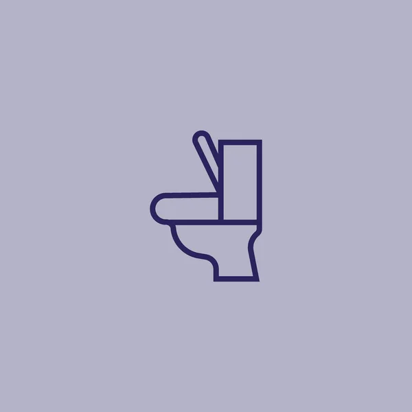 Minimalistic Water Closet Vector Icon — Stock Vector