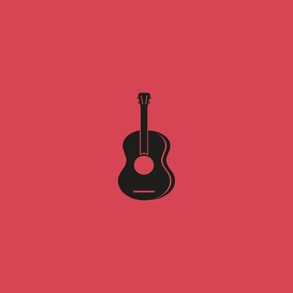 Ícone Web Guitarra Ilustração Vetorial — Vetor de Stock