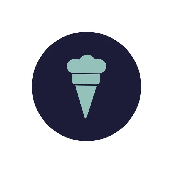 Minimalistic Icon Ice Cream Vector Illustration — Stock Vector