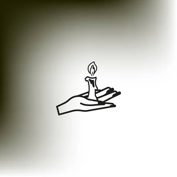 Icona Piatta Della Lanterna Vettore Illustrazione — Vettoriale Stock