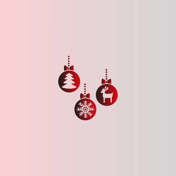 Illustration Vectorielle Boules Noël Colorées — Image vectorielle