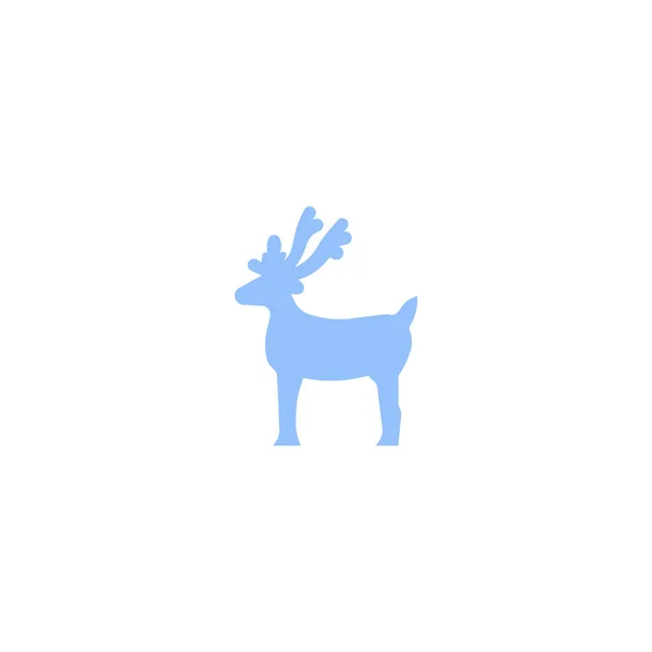 Renifer Boże Narodzenie Logo Szablon — Wektor stockowy
