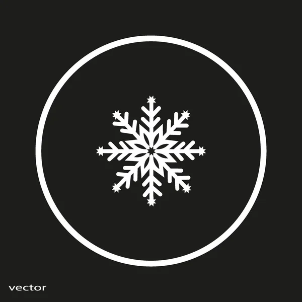 Illustration Vectorielle Colorée Flocon Neige — Image vectorielle