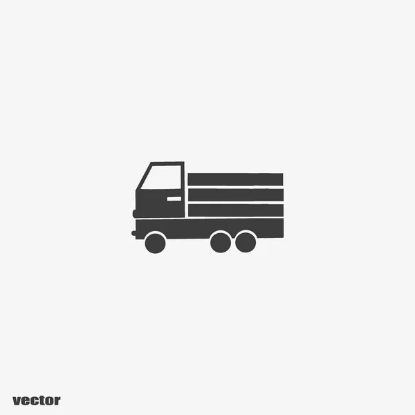 Enorme Entrega Caminhão Vetor Ilustração — Vetor de Stock