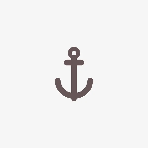 Anchor Flat Icon Vector Illustration — Stock Vector