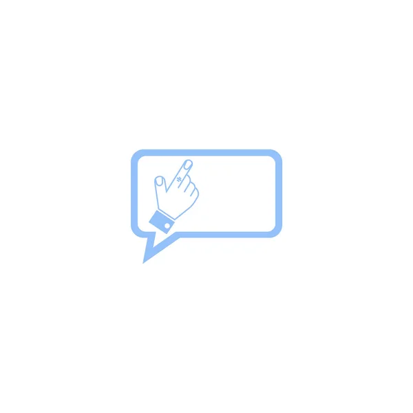 Icono Vectorial Minimalista Mano Apuntando Con Dedo — Vector de stock