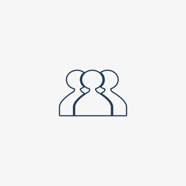 ekip çalışması düz simgesi, vektör çizim  