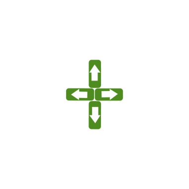 işaretçiler düz stil ikonu, vektör çizim 