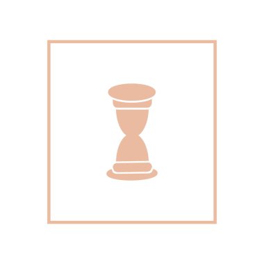 kum saati web simgesi, minimalist vektör çizim