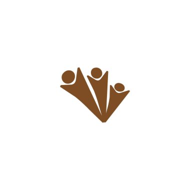 İşadamları düz simgesi, vektör çizim