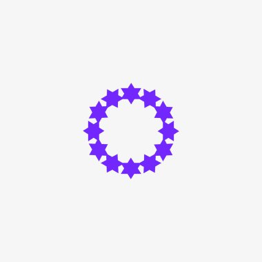 Noel çelenk düz stil ikonu, vektör çizim  