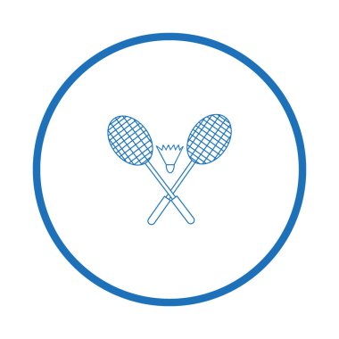 Raketleri ve raketle badminton vektör çizim için