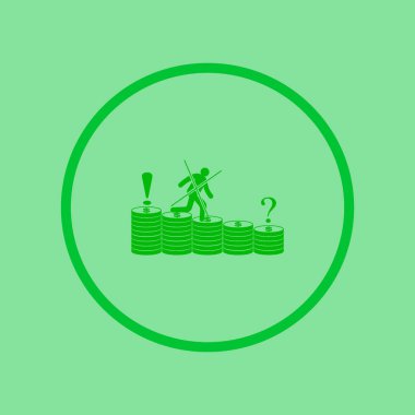 Sikke vektör çizim ile mali perspektif