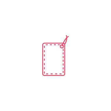 asmak etiketi düz simgesi, vektör çizim 