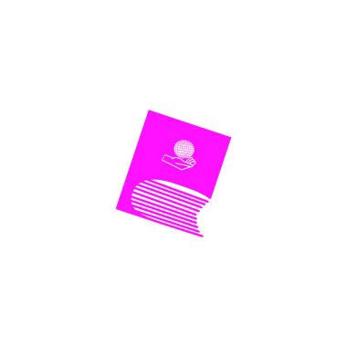 düz kitap simge vektör Illustration