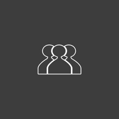 ekip çalışması düz simgesi, vektör çizim  