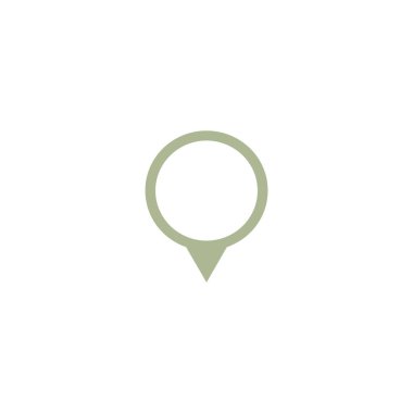 harita işaretçi düz stil ikonu, vektör çizim  