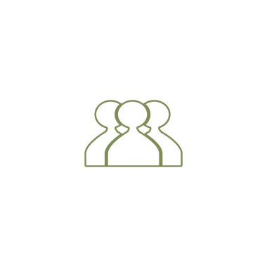 ekip çalışması düz simgesi, vektör çizim  