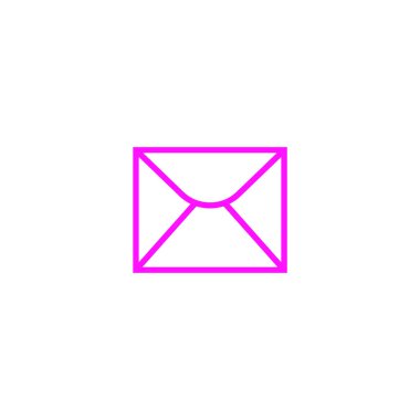 mektup zarfının minimalist vektör simgesi