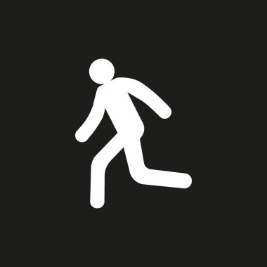 Çalışan adam basit simge silüeti