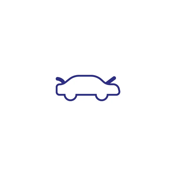 Minimalistic Vector Icon Passenger Car — Stock Vector