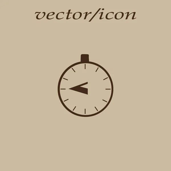 Ícone Web Cronômetro Ilustração Vetor Minimalista — Vetor de Stock