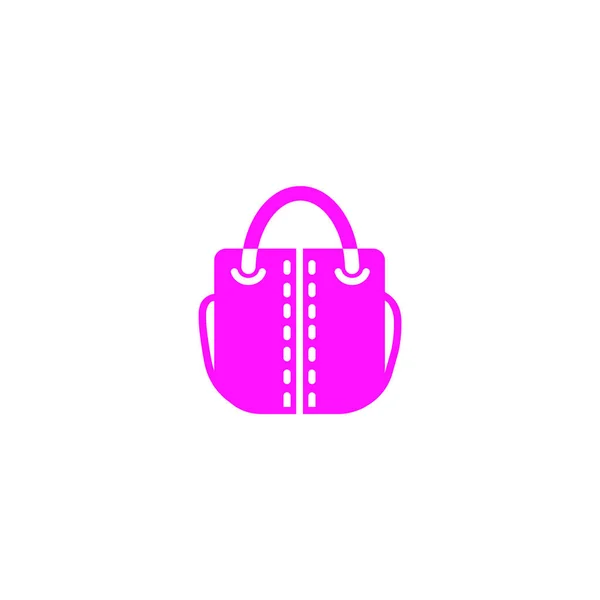 Female Handbag Flat Icon — Stock Vector