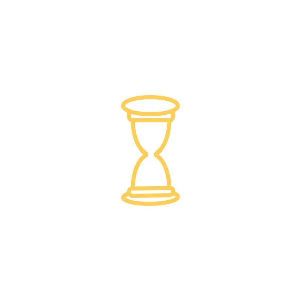 Icono Web Reloj Arena Ilustración Vectorial Minimalista — Archivo Imágenes Vectoriales