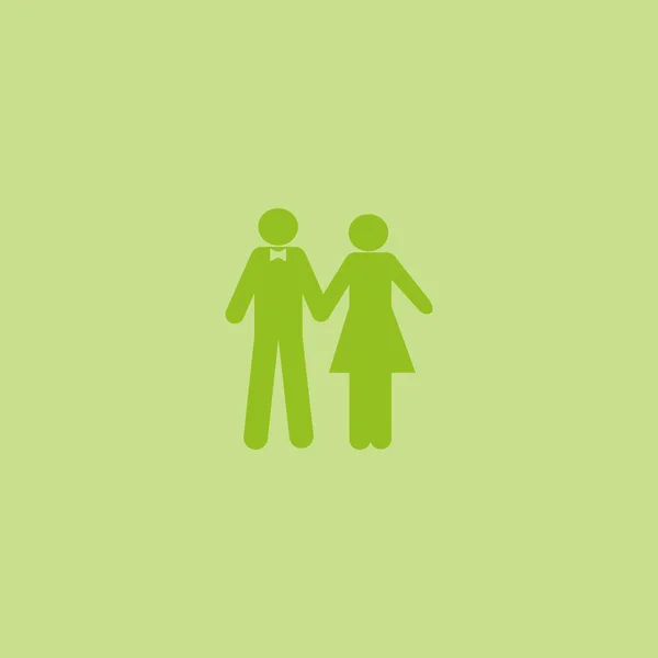 站在一起的男人和女人向量图标 — 图库矢量图片