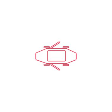 Binek otomobil minimalist vektör simgesi