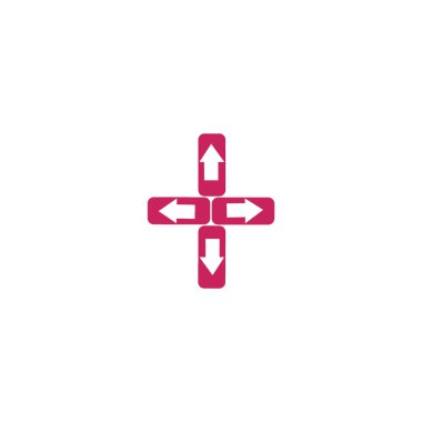 işaretçiler düz stil ikonu, vektör çizim 