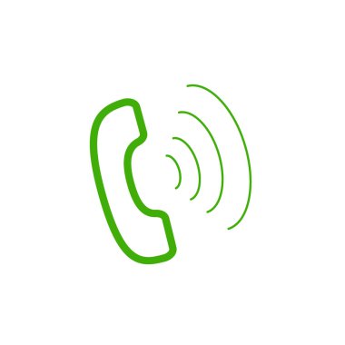 telefon ahizesi düz simgesi, vektör çizim 