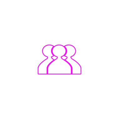 ekip çalışması düz simgesi, vektör çizim  