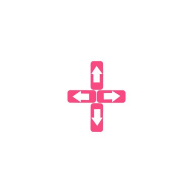 işaretçiler düz stil ikonu, vektör çizim 